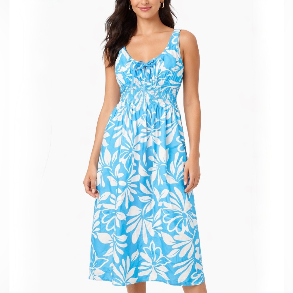 GAP Blue and White Floral Dress with Pockets - Size Medium (NWOT)